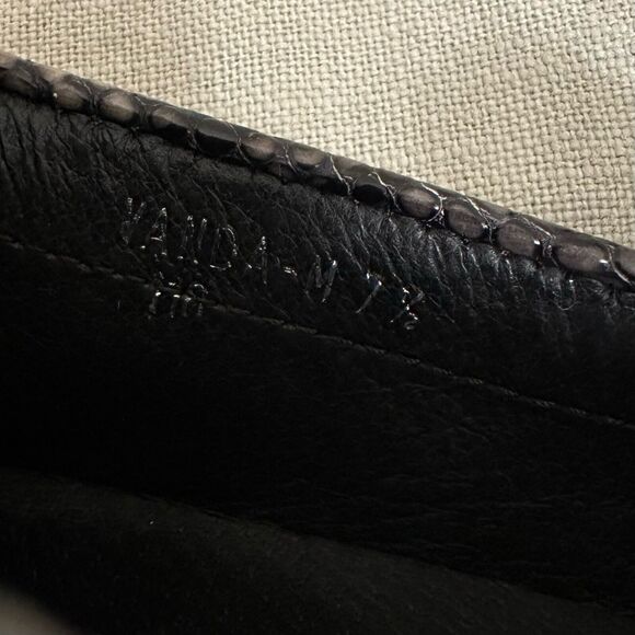 DONALD J. PLINER Vanda Croc Embossed Driving Moccasin Loafers in Brown - Picture 9 of 10